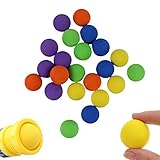 fansheng Eva-Schaumball-Spielzeug, 100-tlg-Spiel-Spiel-Schaum-Ball-Kugeln für Power Popper Gun weiche Schaumkugeln Outdoor-Sport-Kugelspielzeug, Durchmesser 1.1