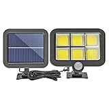 COB 120LED Solar Bewegungsmelder Wandleuchte Outdoor Wasserdichte Gartenlampe Infrarotsensor Wasserdichte Gartenleuchte Lamp