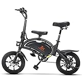 E-Bike Elektrofahrrad Klapprad 48V/7.5Ah Lithium-Akku, 14 Zoll Elektrische Elektrofahrräder Erwachsene - Kirin V1