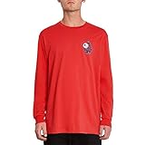 Volcom – T-Shirt Freak City Carmine Red Herren – Rot XS 14 J