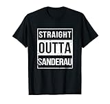 Vintage Lustig Straight Outta Sanderau Würzburg Unterfranken T-S