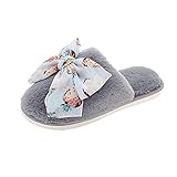 Damen Baumwollpantoffeln,Herbst Winter Frauen Hausschuhe Plüsch Weiche Warme Rutschfeste Süße Indoor Latschen Gemütliche Flauschige Pantoffeln Flache Verschleißfeste Leichte House Cute Hause Slipp