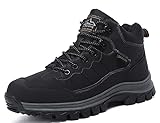 ARRIGO BELLO Winterstiefel Herren Winterschuhe Gefüttert Wanderstiefel Wärme Stiefel Stiefeletten Trekking Schneestiefel Outdoor Größe 41-46 (DKSchwarz, numeric_44)