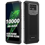 10000mAh-Akku Smartphone ohne Vertrag OUKITEL K15 Pro, P60 6GB+128GB, 12MP Dreifachkamera, 18W Schnellladung+Rückladung, Android 11 Dual-SIM-Handy, 6,52’’ HD+,Fingerabdruck-Gesichtserkennung NFC GPS