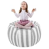 UMYMAYDO1 38' Stofftier Kuscheltiere Aufbewahrung Aufbewahrungstasche Sitzsack Kinder Soft Pouch Stoff Stuhl (Gray)