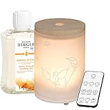 LAMPE BERGER Aroma Energy elektrischer Diffusor, Glas, Satiniert/Weiß, 475