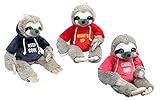 Joy Toy 19401 Cooly, das Faultier mit T-Shirt 25 cm, Mehrfarbig