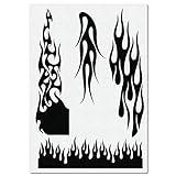 Airbrush Schablone für Hot Rod Feuer & F