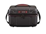 travelite Handgepäck Kosmetikkoffer mit Aufsteckfunktion, Gepäck Serie VECTOR: Robustes Hartschalen Beautycase in stylischen Farben, 072003-01, 36 cm, 20 Liter, schwarz/