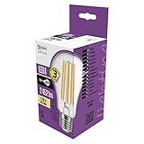 EMOS Edison LED Lampe Filament A67, 17W Ersatz für 150W Glühbirne, Vintage-Glühlampe mit E27 Sockel und Helligkeit 2452 lm, Warmweiß 2700 K, 25000 Stunden Lebensdauer, CRI  80, 320° Abstrahlwink