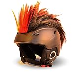 Helm-Irokese für den Skihelm, Snowboardhelm, Kinderskihelm, Kinderhelm, Motorradhelm, Fahrradhelm - Punk Fan Irokese für Kinder und Erwachsene Helmcover HELMDEKO (Deutschland)