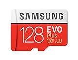 Samsung, MB-MC128GA/EU EVO Plus, Mikro-SD-Karte, 128 GB, UHS-I, Klasse U3, UHS-I, bis 100 MB/s Lesegeschwindigkeit, 90 MB/s Schreibgeschwindigkeit, inklusive SD-Adap