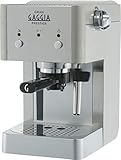 Gaggia RI8427/11 Gran Prestige Siebträger aus Edelstahl mit Panarello, 15 bar Druck, Silb