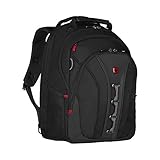 Wenger 600631 LEGACY 16' Laptop-Rucksack, flugfreundlicher Reiserucksack mit Stabilisierungsplattform, Schwarz {21 Liter}