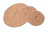 Novatool Kokos-Mulchscheiben | Ø 60cm |Abdeck-Scheibe Kübelabdeckung Winterschutz für Topfpflanzen | Nachhaltig Pflanzenschutz Baumscheibe Frostschutz Kälteschutz Schutz vor Nässe Kälte und F