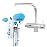 BubbleBox Sprudel aus dem Wasserhahn! Untertisch-Trinkwassersprudler inkl. 3-Wege-Armatur und Anschluss-Set. Macht das Leben einfach prickelnder! Bubble Box