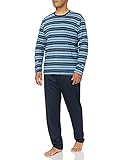 Calida Herren Relax Streamline 1 Pyjamaset, Dark Sapphire, XXL