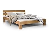 Massivholzbett Pumba Holzbett Doppelbett, Material Massivholz, Made in Germany, 180x200 cm, eichefarbig