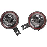 HELLA 3AL 922 200-761 Horn - S90 - 12V - 113dB(A) - Frequenzbereich: 350Hz - Tiefton - Gehäusefarbe: schwarz - Steckanschluss - Stecker: DEUTSCH Steck