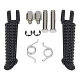 huohua Motorradfront Black Foot Pegs Fußstützen für Yamaha YZF R1 1998-2014 YZF R6S 2003-2008 (Color : Matt Black)