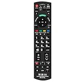 Alkia Universelle Ersatz Fernbedienung für Fernseher Panasonic TV/Viera Link/Lernen / 3D / LCD/LED/HDTV,Funktioniert mit Allen Panasonic Fernsehern (LED, LCD, Plasma)