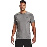 Under Armour Herren Ua Hg Armour Fitted Ss kurzärmliges enganliegendes Funktionsshirt, schnelltrocknendes leichtes T-Shirt, Carbon Heather / Black, M