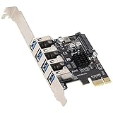 Goshyda USB 3.0 PCIE-Erweiterungskarte, 5-Gbit/s-Übertragung, 4-Port-USB-Erweiterungskarte, PH64 2U/4U VL805-Chip, Stromversorgungsmodul-Design, für W