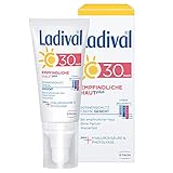 Ladival Empfindliche Haut Plus Sonnenschutz Creme für das Gesicht LSF 30 Parfümfreie Sonnencreme ohne Farb und Konservierungsstoffe wasserfest, 50