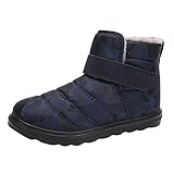 Binggong Winterstiefel Frauen Camouflage Ankle Boots Warm Gefüttert Winterschuhe Damen Winterstiefel Bequeme Schneestiefel Wanderstiefel Flache Schuhe kurze Stiefel Winterb