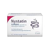 Nystatin STADA 500 000 I.E. - Arzneimittel zur Behandlung von Hefepilzerkrankungen des Darms - gute Verträglichkeit - auch für Schwangere geeignet - 1 x 50 überzogene Tab