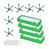 YYCHER Ersatzteile, 6 Seitenbürsten, 4 Hepa-Filter und 1 Reinigungswerkzeug-Zubehör-Set für Vorwerk Kobold VR200 VR300