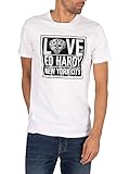 Ed Hardy Herren NYC T-Shirt, Weiß, L