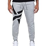 ALPHA INDUSTRIES Herren Jogginghose Side Logo, Farbe:Grey Heather, Größe:3XL