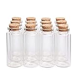 Danmu Art 30 ml 1.18' x 2.76' Mini Glasflaschen Gläser mit Holz Kork