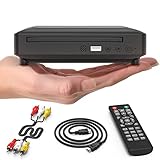 Ceihoit DVD-Player für TV Mini HD DVD CD Player mit 1080P Upscaling, HDMI/AV-Ausgang, Alle Regionen frei integriertes PAL/NTSC-System, USB-Eingang