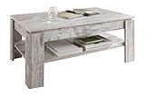 trendteam smart living Wohnzimmer Couchtisch Wohnzimmertisch Universal, 110 x 47 x 65 cm in Canyon White Pine mit zusätzlicher Ablag