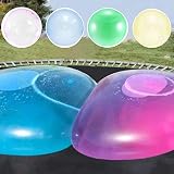 SevenMye 51Inch transparenter Wasserblasenball Wasserball transparenter Hüpfballon aufblasbarer Wasserball transparenter Strand-Ballon, Wasserball, 130CM