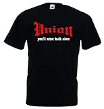 Union Herren T-Shirt You`ll Never Walk Alone Shirt S-XXXL Schwarz XXL