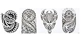 Tribal Tattoos Maori Design Tattoos 4 Bögen HB Set Männer T