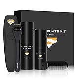 Bart Wachstum Set für Männer, Jane Choi Bartwachstums Mittel Kit Beschleunigen, Beard Growth Bartpflege Set Mann Geschenk mit Bartwachstum Serum öL, Bart Dermaroller , Bartk