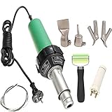 Beyondlife Kunststoff heiß Luft Schweiss Pistole PVC Vinyl Stab Schweißwerkzeug Heißluftpistole 1600W (Kunststoff Schweißpistole, Grün)