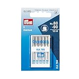 Prym 152970 Nähmaschinennadeln Overlock, 80-90, Sortiert, silberfarbig, N