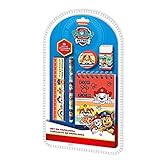SRV Hub® Schreibwaren-Set für Kinder, 5-teilig, mit Disney-Charakteren bedruckt, mehrfarbig, bestes Geschenk und nützlich für alle Schulkinder (PAW Patrol (5 Stück) Schreibwaren-Set)