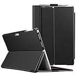 Fintie Schutzhülle für Surface Pro 7 Plus/Pro 7 / Pro 6 / Pro 5 - Business Hülle mit Harter Schale, anpassbarer Betrachtungswinkel, kompatibel mit der Type Cover Tastatur, Schw