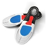 ErNahdasA Hohe Qualität Sport Laufende Silikongel Einlegesohlen Für Füße Mann Frauen Für Schuhe Sohle Orthopädische Pad Massieren Stoßdämpfung Bogenstütze für Wanderschuhe, Wanderschuhe, L
