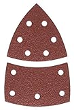 Bosch Schleifblatt (10 Stück, für Farbe, Lack, Hart-/Weichholz, Spanplatten, Metall, Rost, Zubehör für Multischleifer)