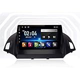 Tedyy 9-Zoll-HD-Touchscreen-Autoradio für Ford Kuga Escape 2013-2016 Head Unit Car Stereo FM Receiver Internet Multimedia-Player mit MP5 WiFi Bluetooth USB Carplay GPS-Navig