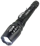 Polizei Swat Led Cree Taschenlampe Zoom XM-L T6 50W 5000 Lumen inkl.2x PowerAkku Mega Leuchtweite / 5 Funk