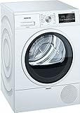 Siemens WT47R461ES Wärmepumpe, 8 kg, A+++, LED-Display, Stahltrommel, Weiß