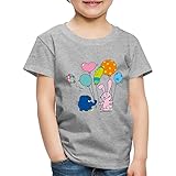 Spreadshirt Die Sendung Mit Der Maus Elefant & Hase Luftballons Kinder Premium T-Shirt, 110-116, G